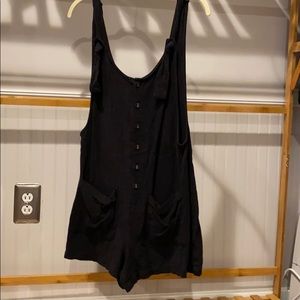 Black Adjustable Romper